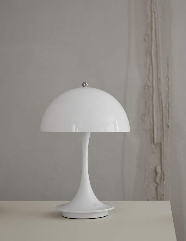 rinascente Louis Poulsen Panthella Portable Metal Table Lamp  