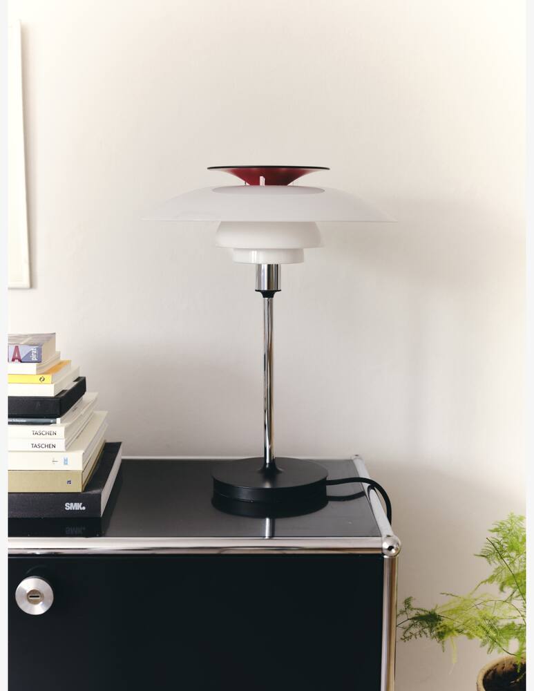 rinascente Louis Poulsen PH 80 Portable Lamp Opal White/High Lustre Chrome Plated