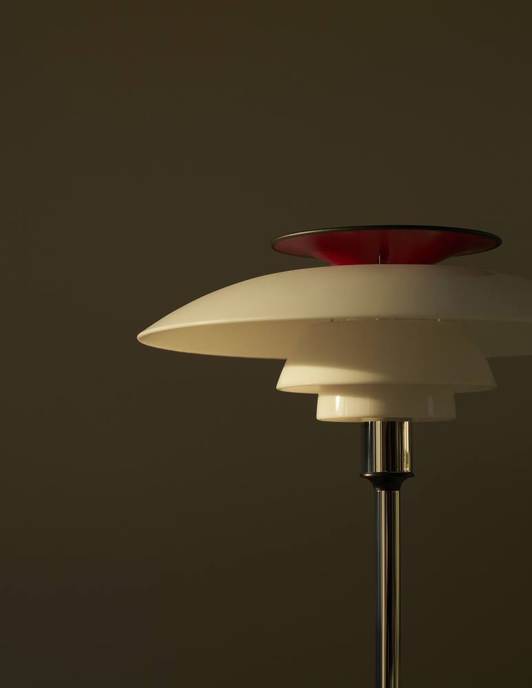 rinascente Louis Poulsen PH 80 Portable Lamp Opal White/High Lustre Chrome Plated