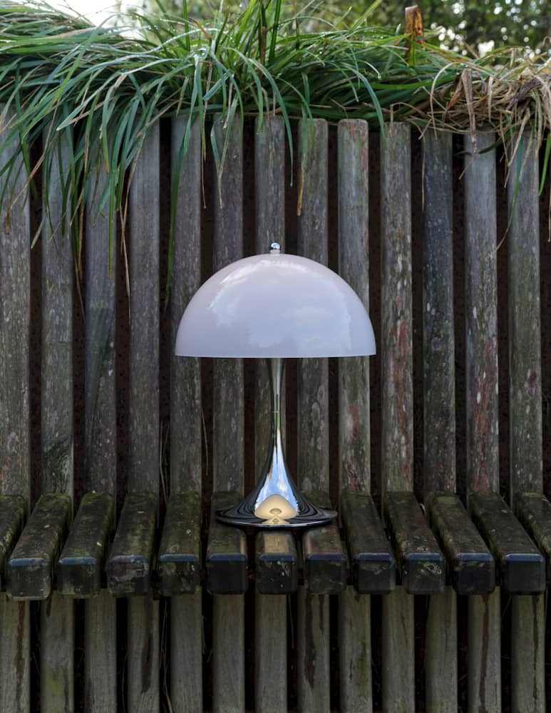 rinascente Louis Poulsen Panthella 250 Lampada Portatile Chrome Opal Blue Grey