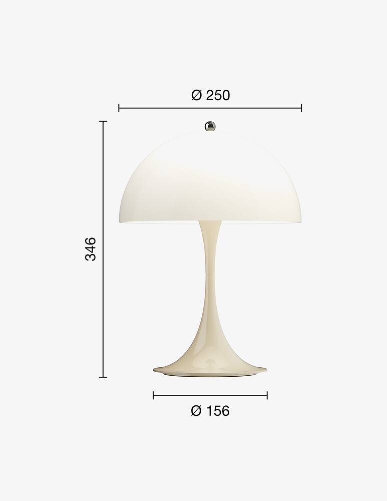 rinascente Louis Poulsen Panthella 250 Portable Lamp Opal Beige