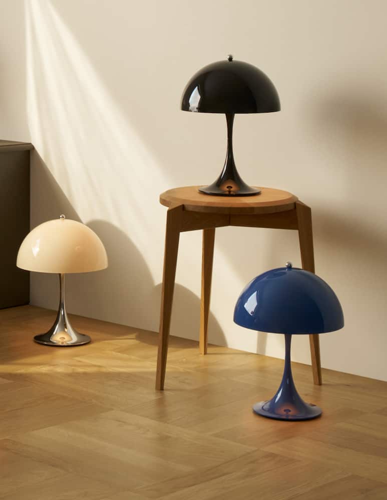 Louis Poulsen Portable lamp Panthella 250 Chrome Opal Beige - picture 3 Louis Poulsen Portable lamp Panthella 250 Chrome Opal Beige - picture 3