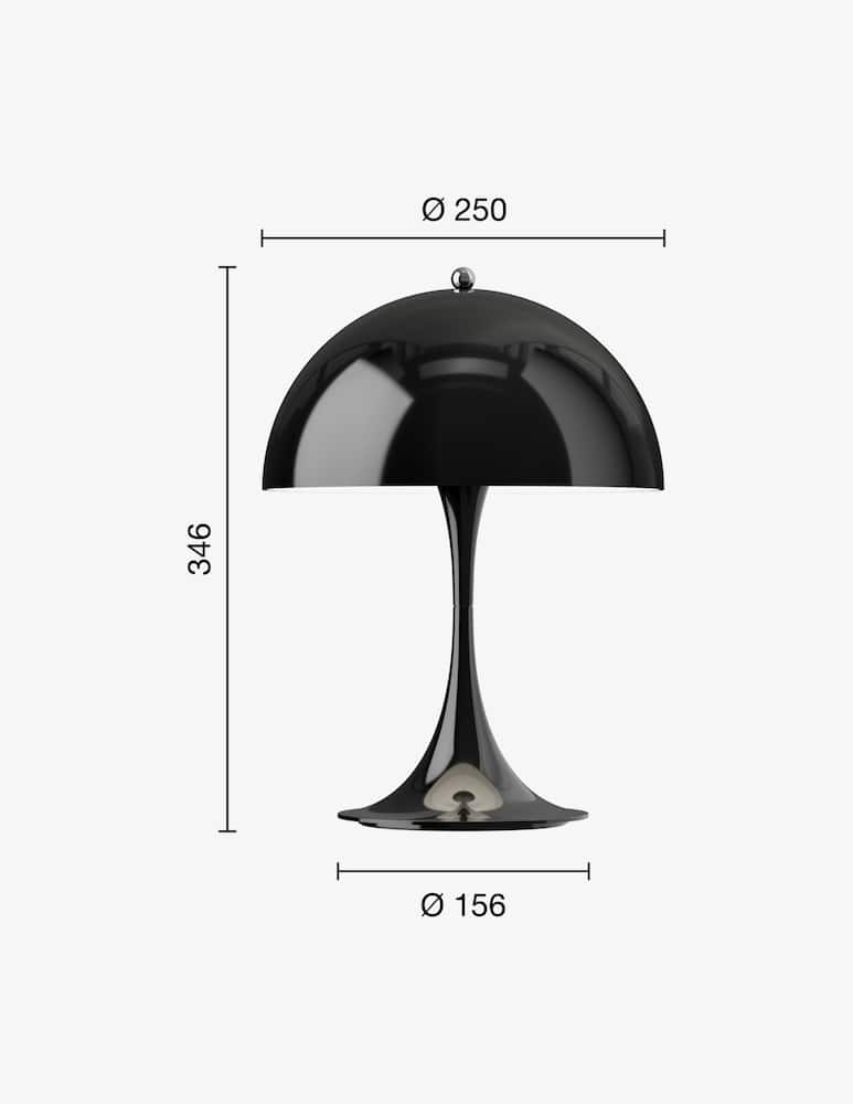 rinascente Louis Poulsen Panthella 250 Lampada Portatile Opaque Black