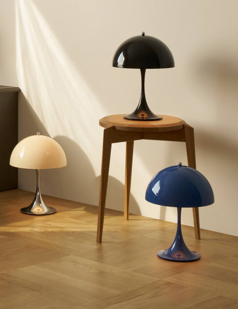 rinascente Louis Poulsen Panthella 250 Portable Lamp Opaque Indigo Blue