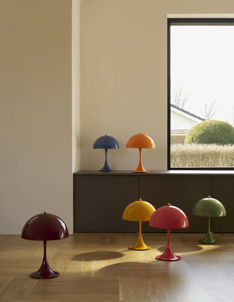 rinascente Louis Poulsen Panthella 250 Lampada Portatile Opaque Burgundy