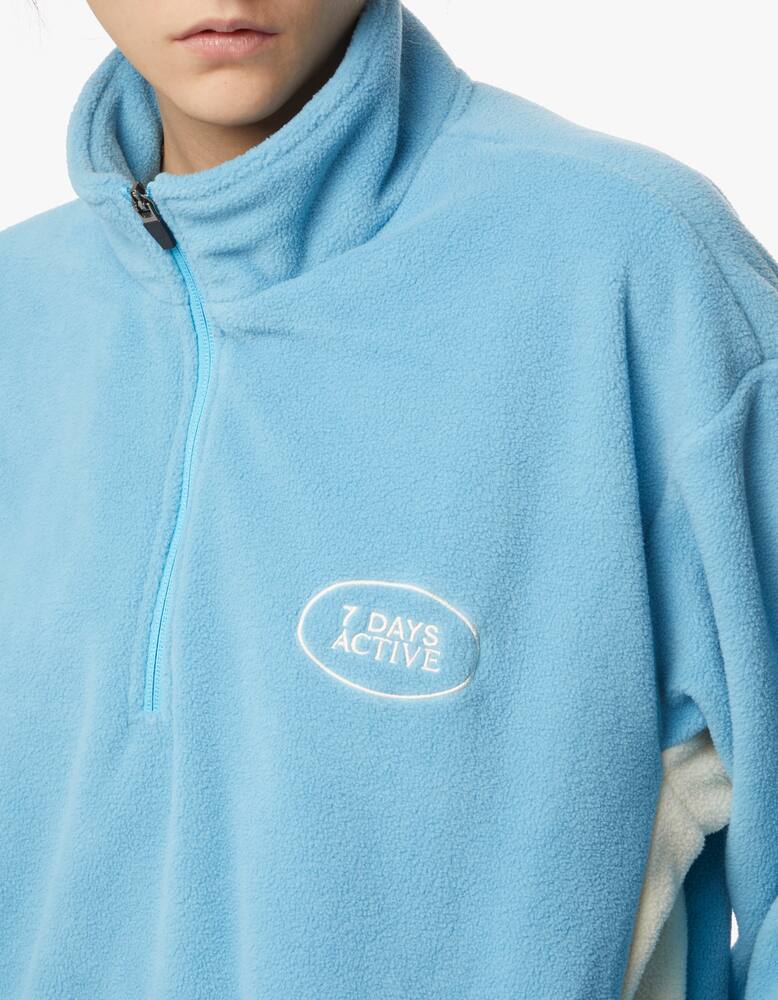 rinascente 7 Days Active Fleece pullover with half zip