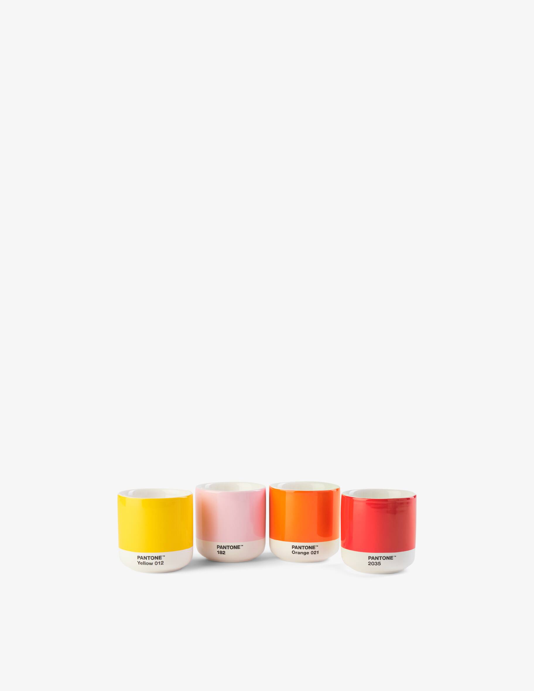 Pantone Cortado Porzellan-Thermobecher - 4er Set - Natur-Farben - 5er Set à 190 ml - 7,9x7,9x8 cm ab 85,50 € | Preisvergleich bei