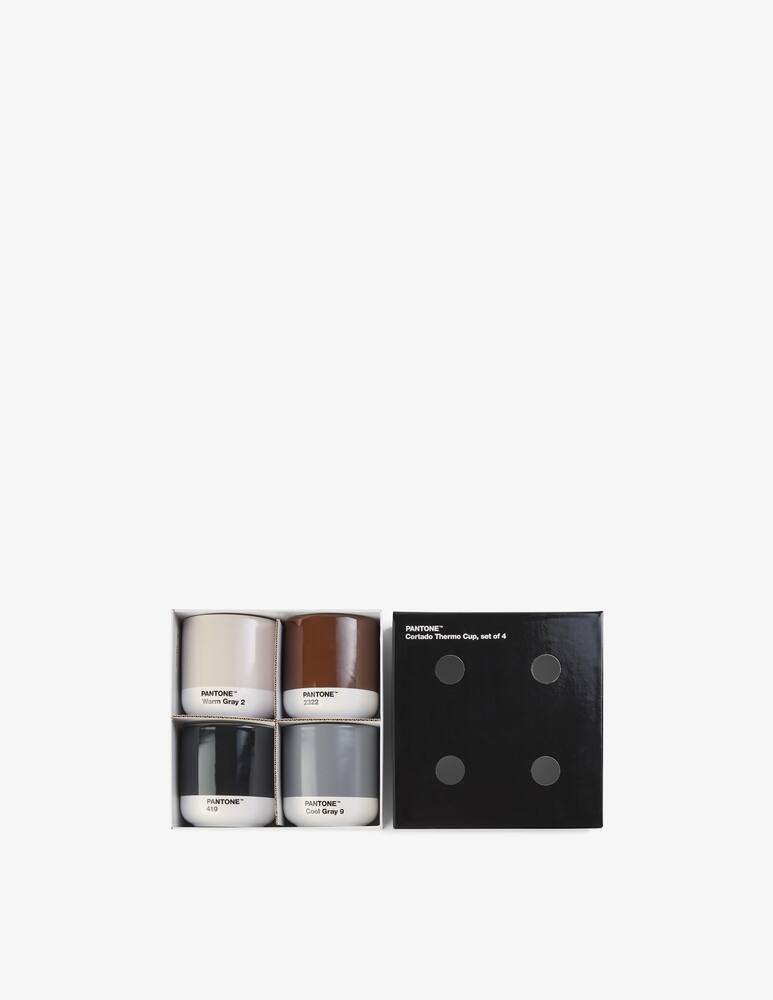 rinascente Pantone Cortado Thermo Cup Set 4 pz 170 ml