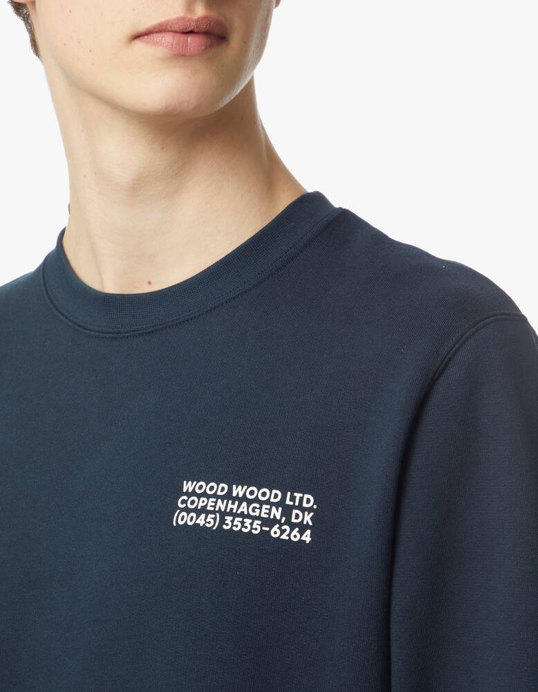 rinascente Wood Wood Hugh info sweatshirt