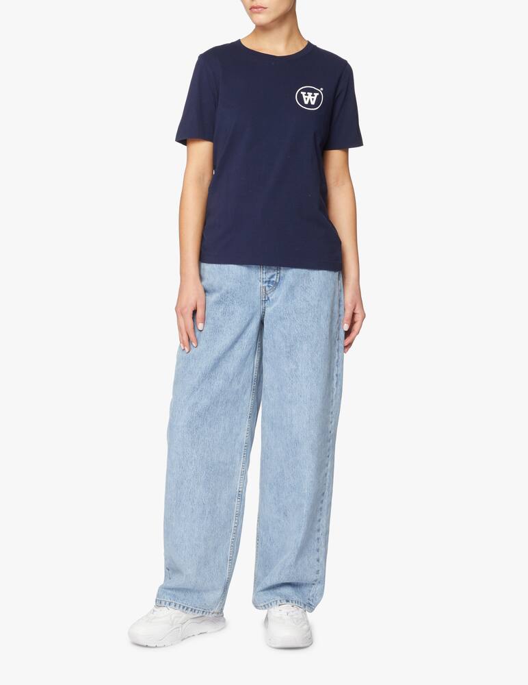 rinascente Wood Wood T-shirt in cotone Mia con logo