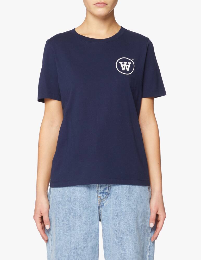 rinascente Wood Wood T-shirt in cotone Mia con logo