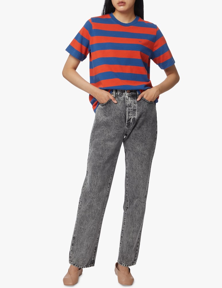 rinascente Wood Wood T-shirt in cotone a righe Alma