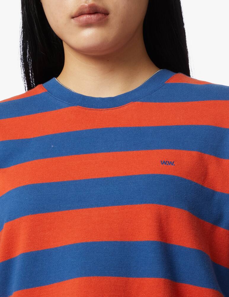 rinascente Wood Wood T-shirt in cotone a righe Alma