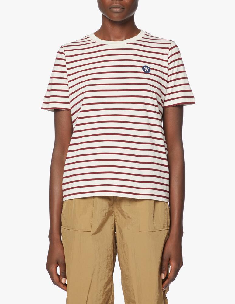 rinascente Wood Wood T-shirt in cotone a righe Mia