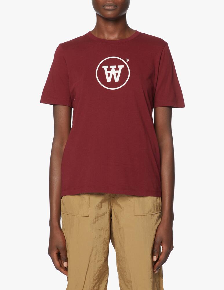 rinascente Wood Wood Cotton t-shirt Mia with logo