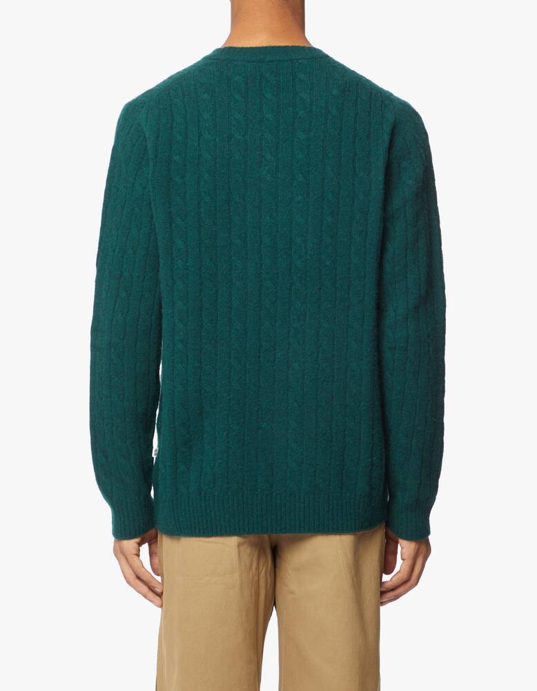 rinascente Wood Wood Maglia girocollo con motivo a treccia