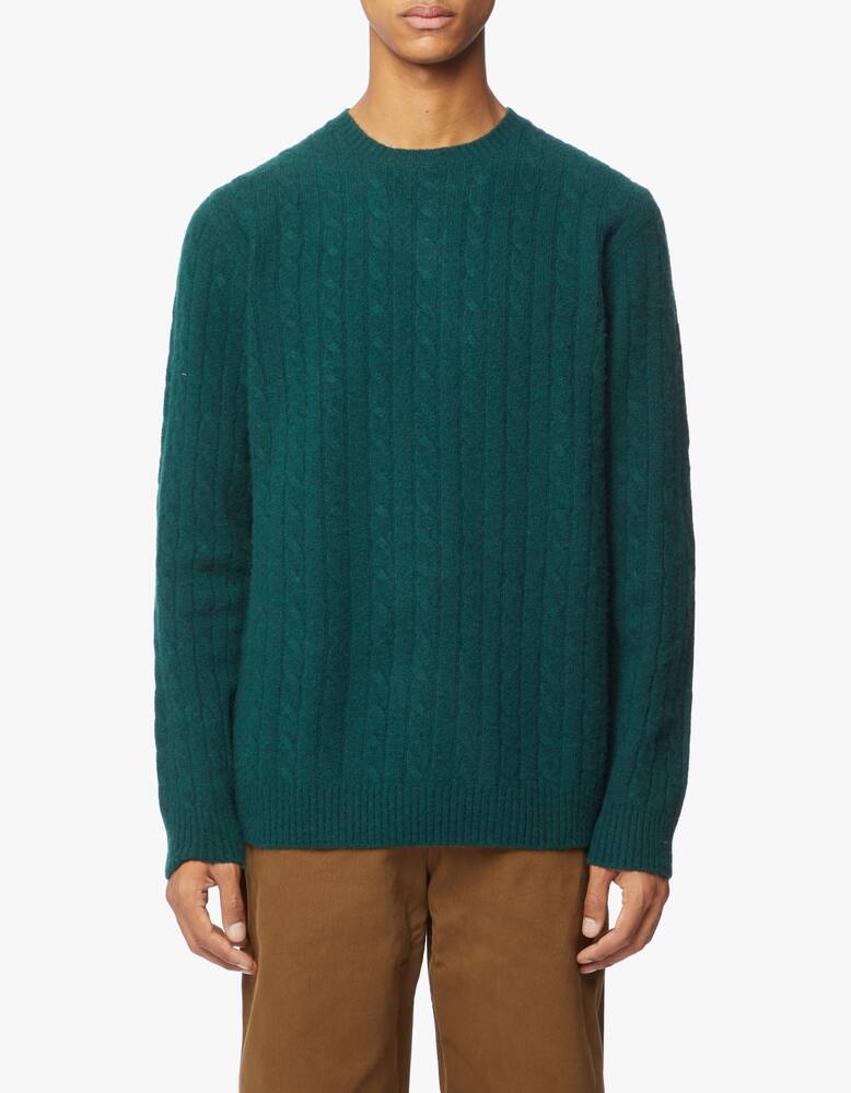 rinascente Wood Wood Maglia girocollo con motivo a treccia