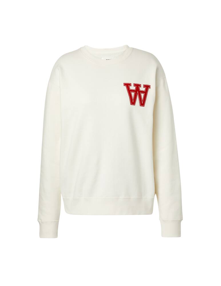 rinascente Wood Wood Cotton sweatshirt with logo - white