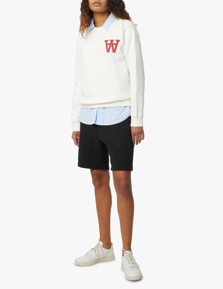 rinascente Wood Wood Cotton sweatshirt with logo - white