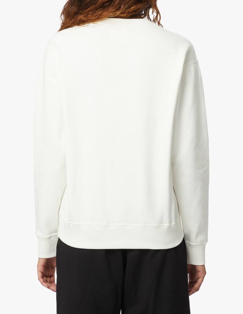 rinascente Wood Wood Cotton sweatshirt with logo - white