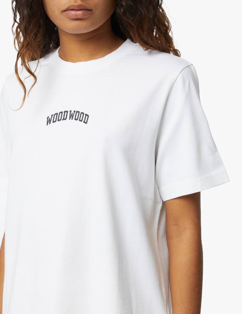 rinascente Wood Wood Cotton short sleeves t-shirt with logo - white