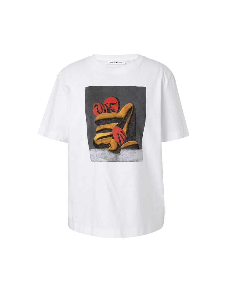 rinascente Wood Wood Cotton short sleeves t-shirt with logo - white