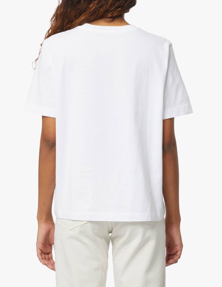 rinascente Wood Wood Cotton short sleeves t-shirt with logo - white