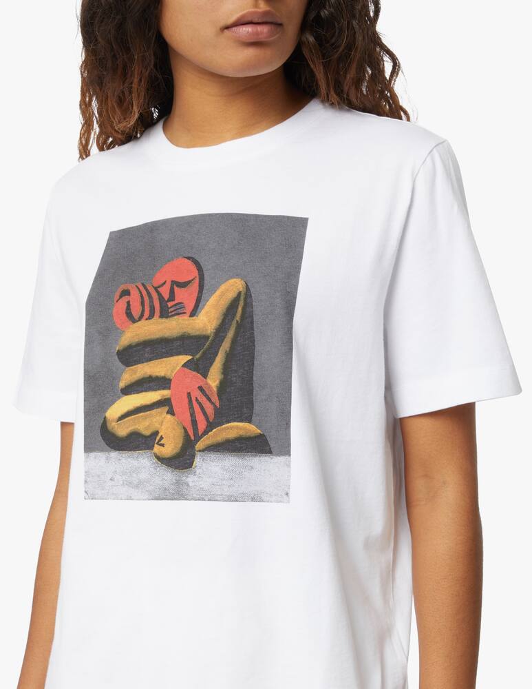 rinascente Wood Wood Cotton short sleeves t-shirt with logo - white