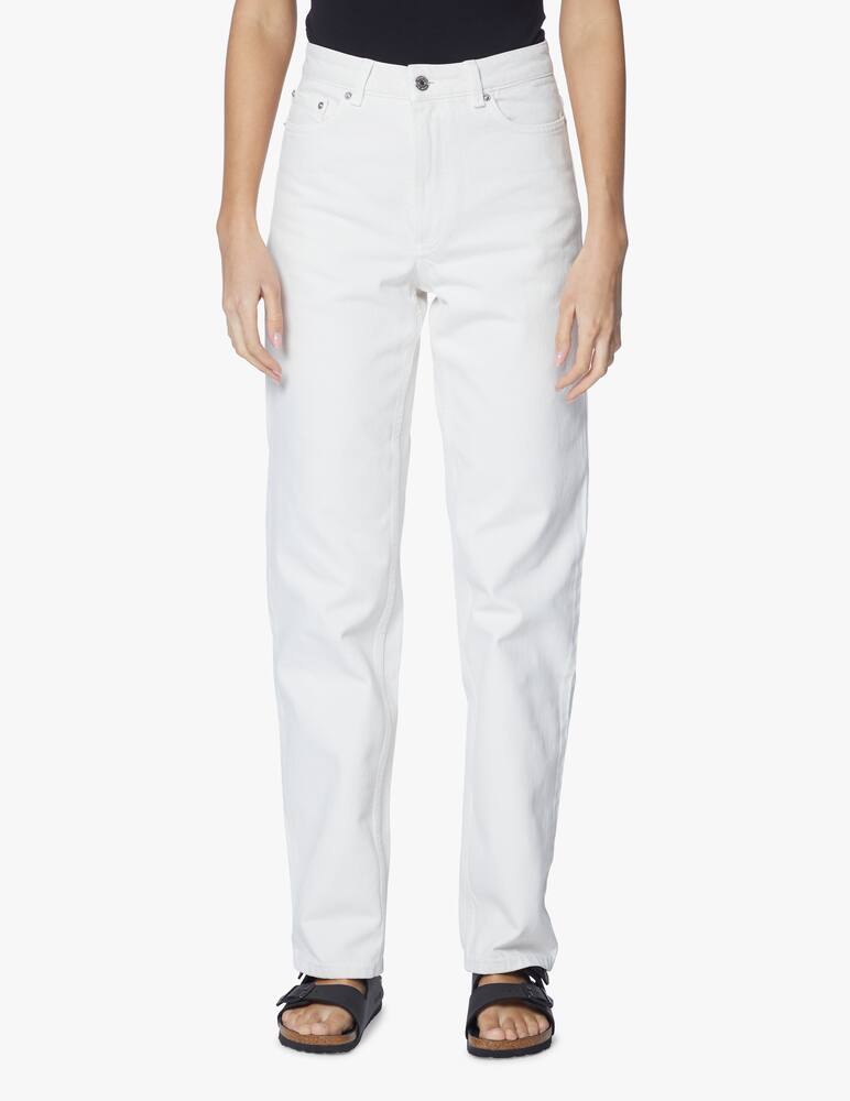 rinascente Wood Wood Jeans straight a vita alta - bianco