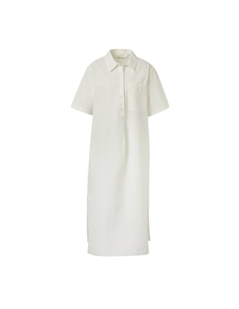 rinascente Wood Wood Seersucker cotton maxi dress - white