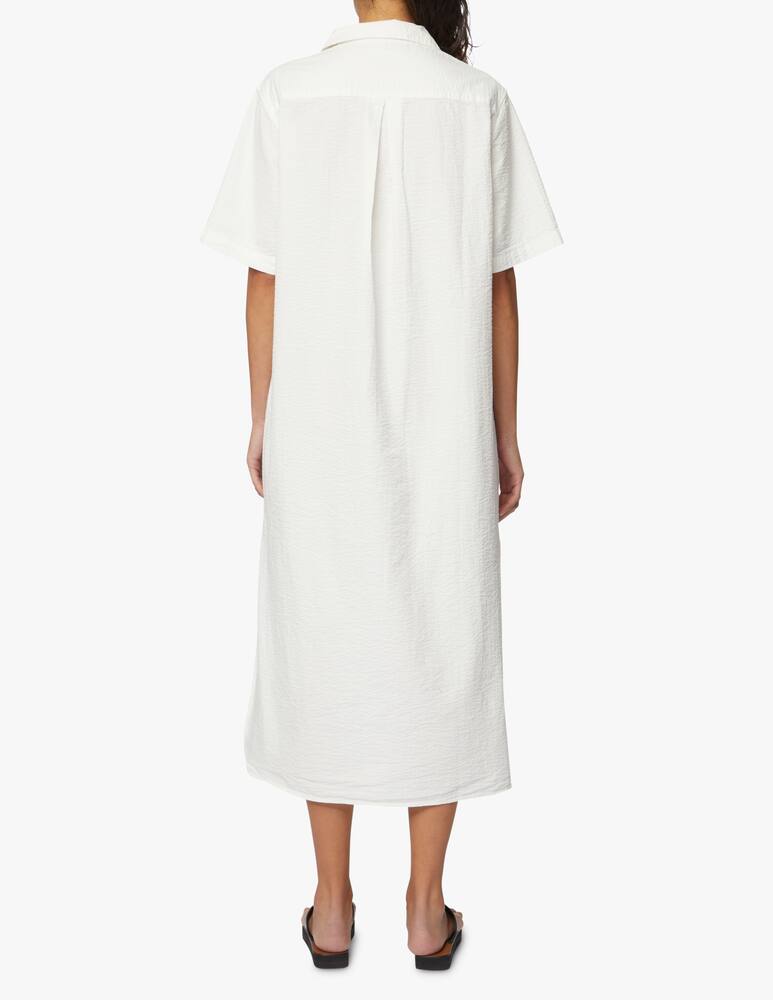 rinascente Wood Wood Seersucker cotton maxi dress - white