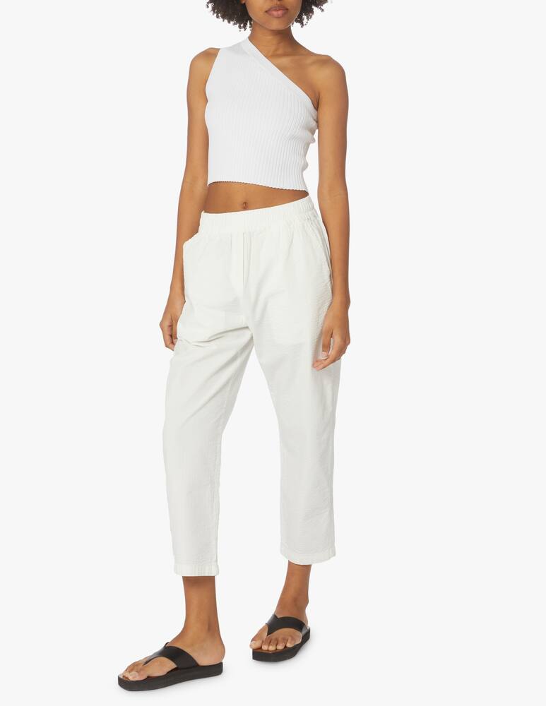 rinascente Wood Wood Pantaloni jogger in cotone - bianco