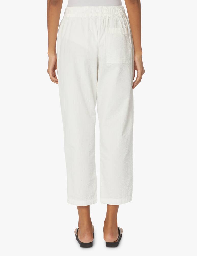rinascente Wood Wood Pantaloni jogger in cotone - bianco