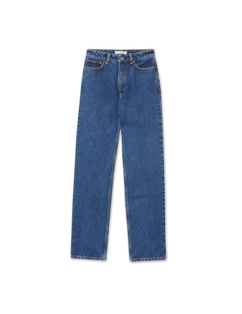 rinascente Wood Wood High rise straight leg jeans - blue