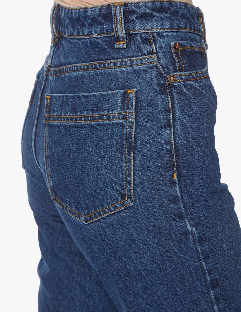 rinascente Wood Wood High rise straight leg jeans - blue