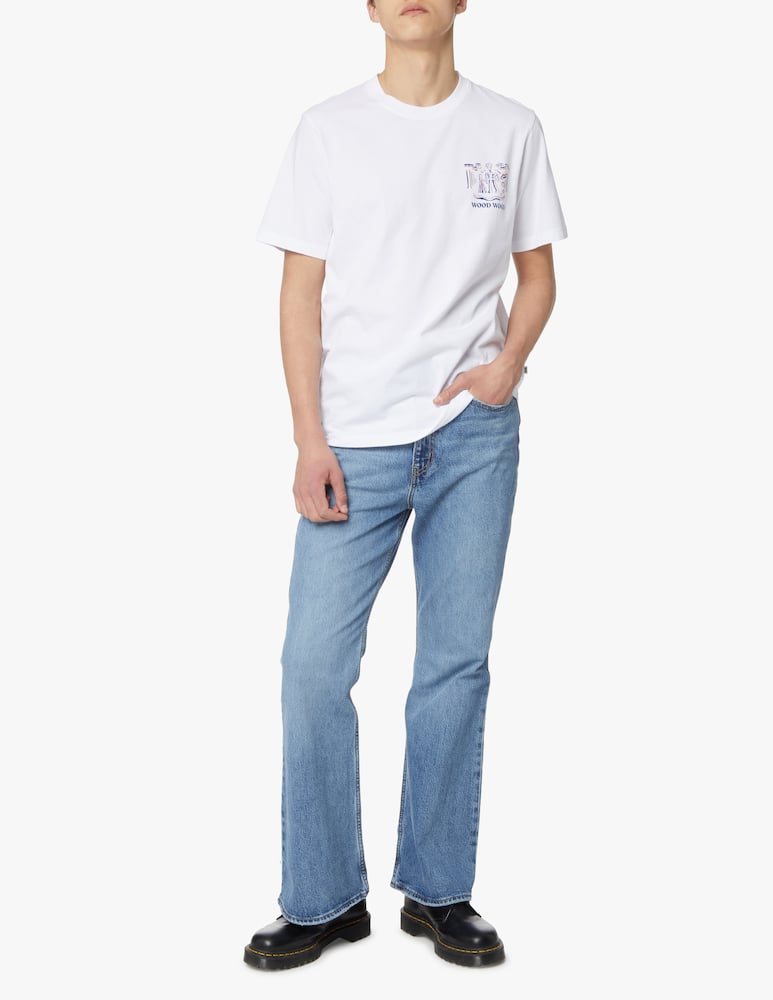 rinascente Wood Wood T-shirt graphic chest jerkurb - white