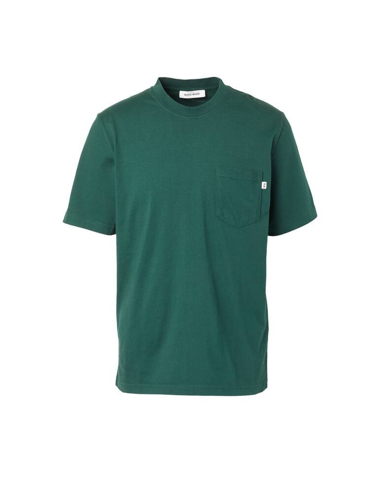 rinascente Wood Wood Maglietta bobby con taschino - verde