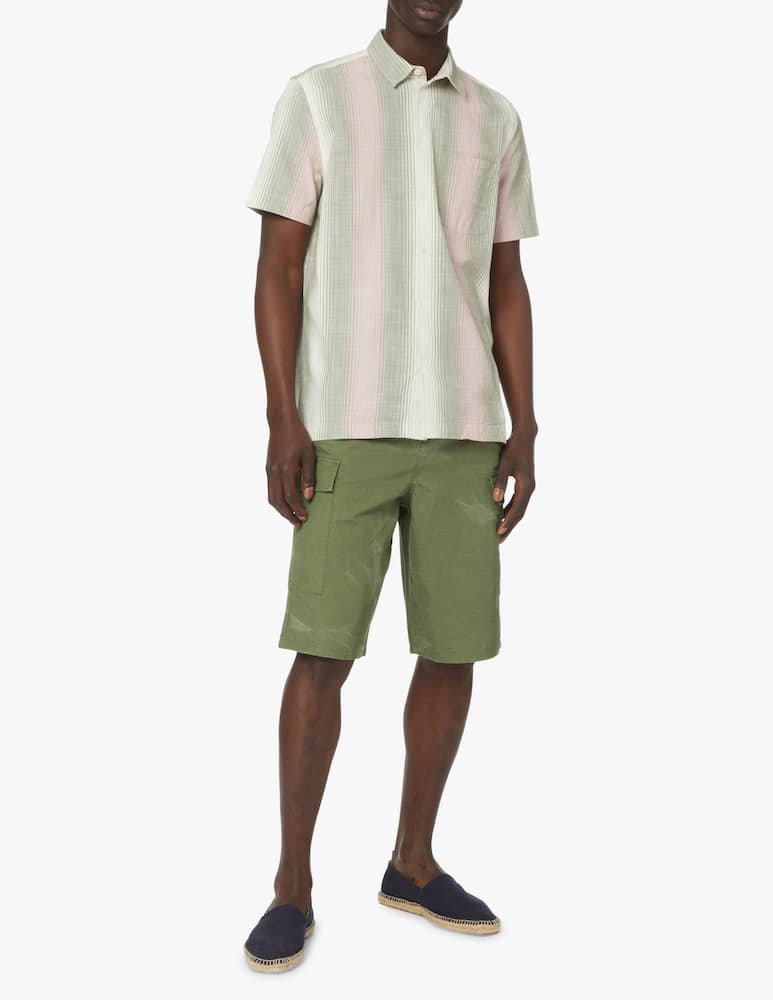 rinascente Wood Wood Short sleeve shirt gradient - green