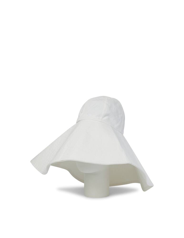 rinascente Wood Wood Cappello Seersucker - bianco