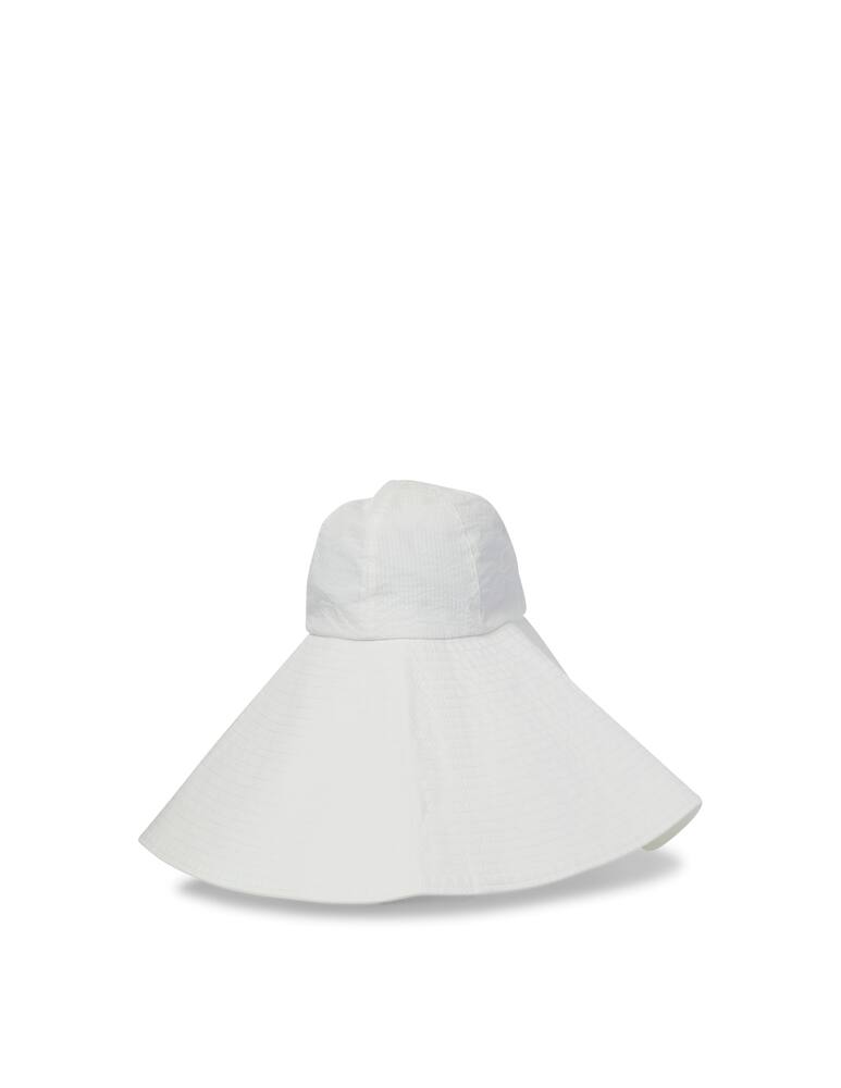 rinascente Wood Wood Cappello Seersucker - bianco