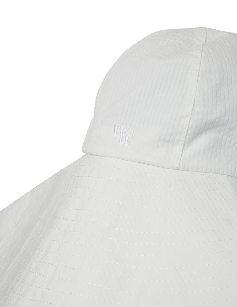 rinascente Wood Wood Cappello Seersucker - bianco