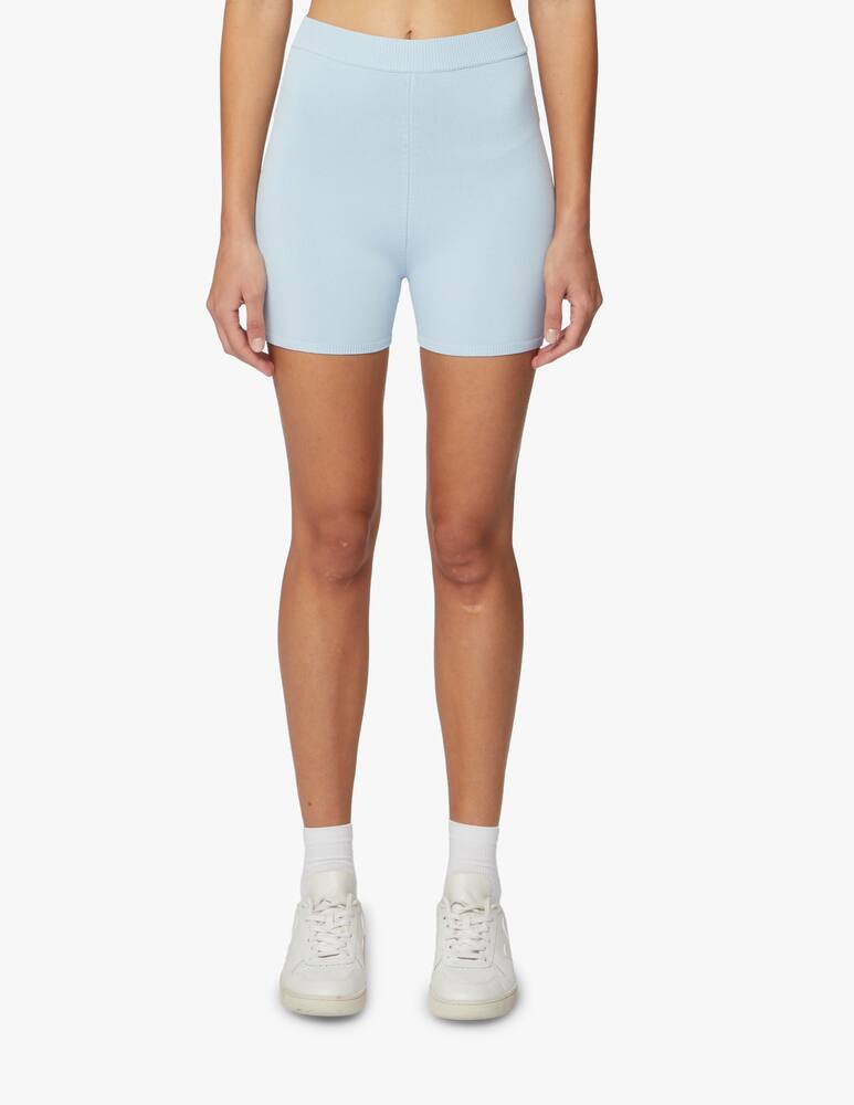 rinascente Wood Wood Pantaloni corti in viscosa - azzurro