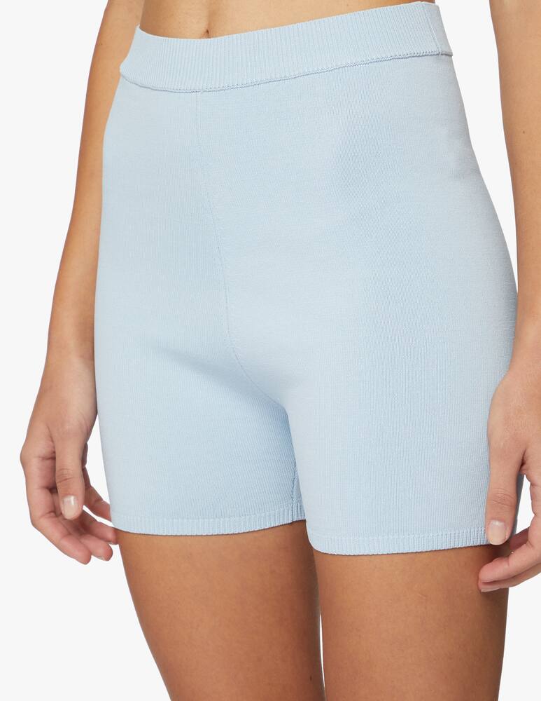 rinascente Wood Wood Pantaloni corti in viscosa - azzurro