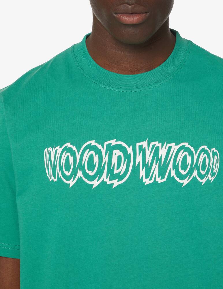 rinascente Wood Wood Shutter logo t-shirt - Green