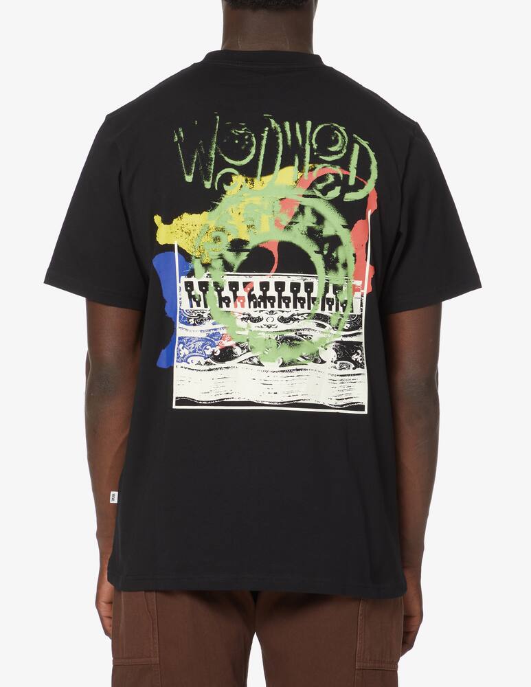 rinascente Wood Wood Eye graphic back t-shirt - Black