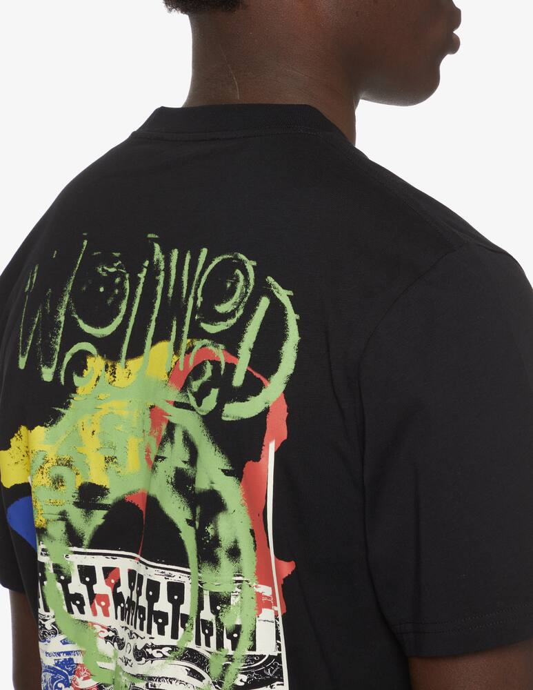 rinascente Wood Wood Eye graphic back t-shirt - Black