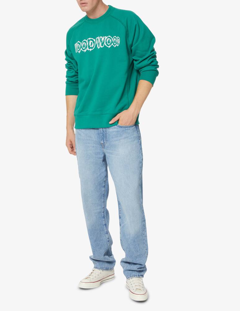 rinascente Wood Wood Logo shutter roundneck sweatshirt - Green