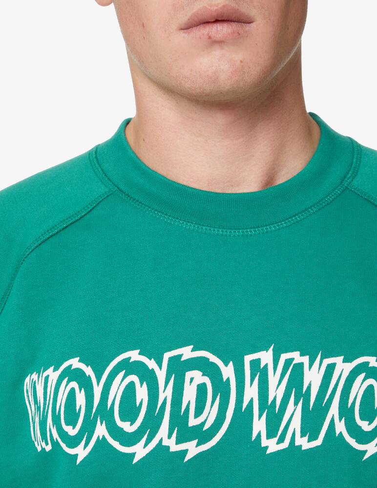 rinascente Wood Wood Logo shutter roundneck sweatshirt - Green