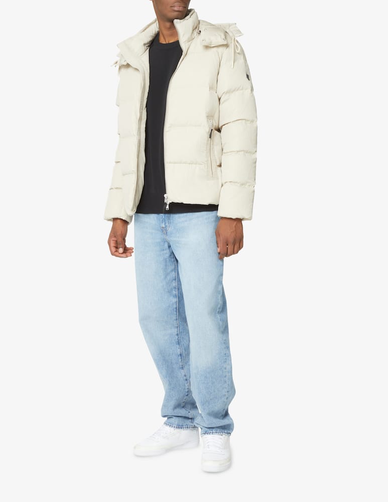 rinascente Wood Wood Giacca imbottita con cappuccio ripstop - Beige