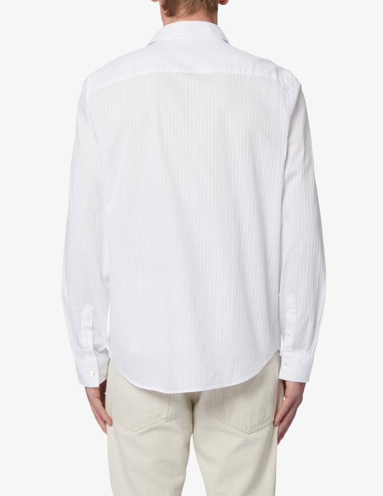 rinascente Wood Wood Dobby stripe shirt - White